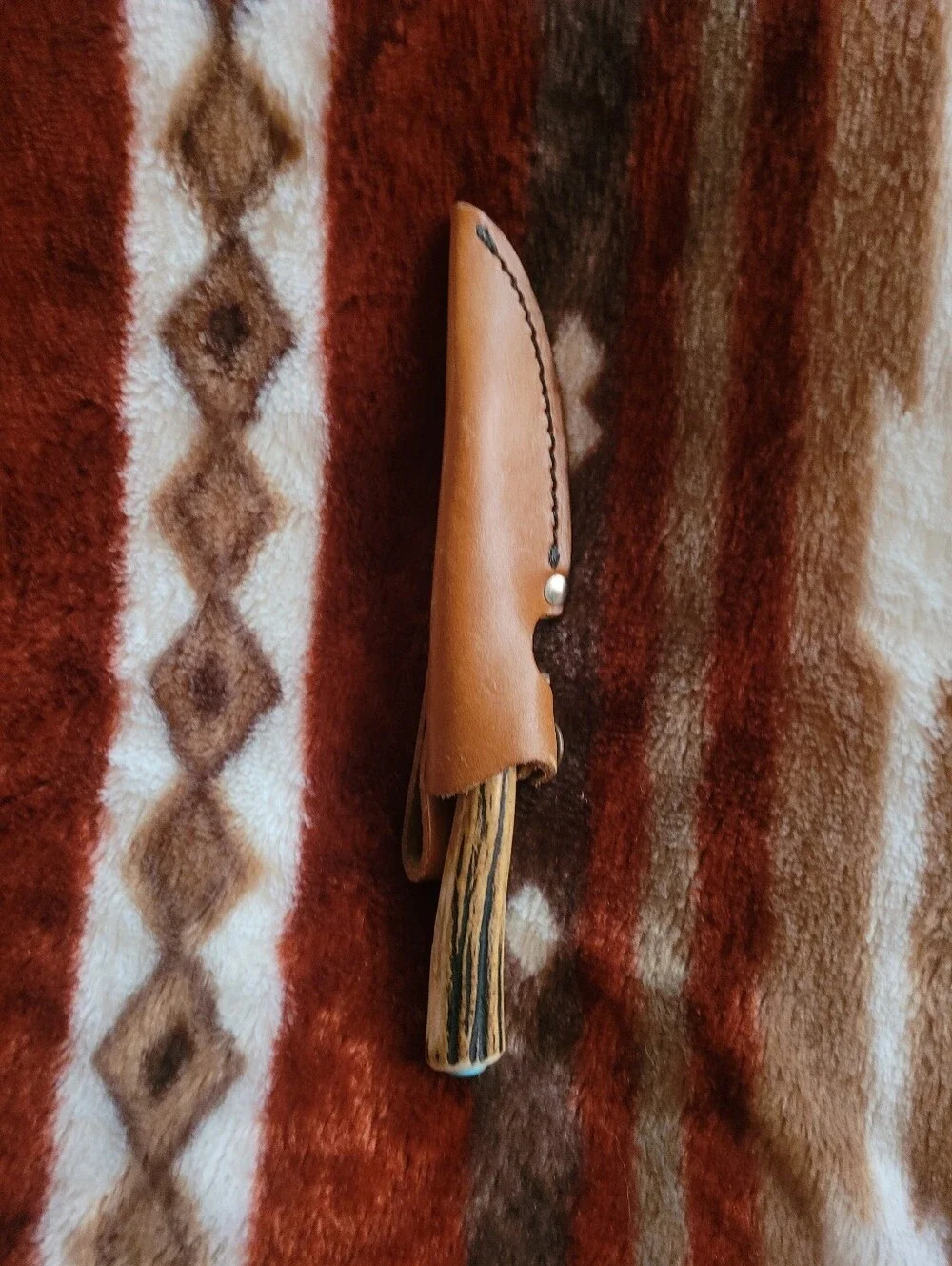 Handmade Antler Handle Knife Made By Award Winning Artist Ted Miller.